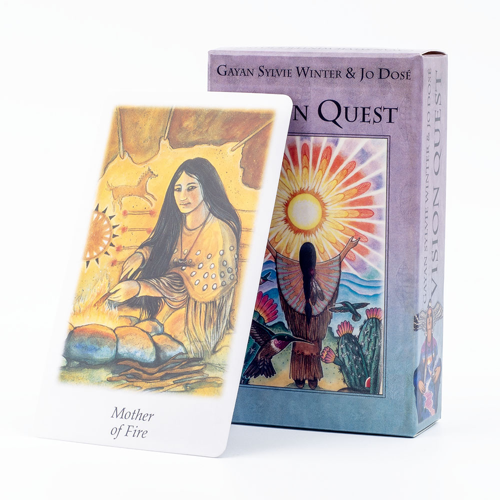 Board Game Of Life - Vision Quest TAROT 78-การ์ดสำหรับทำนายคำทำนายฉบับภาษาอังกฤษ10.3*6ซม. เหมาะสำหรับงานปาร์ตี้ของครอบครัวและเกมกระดานที่เล่นเกม