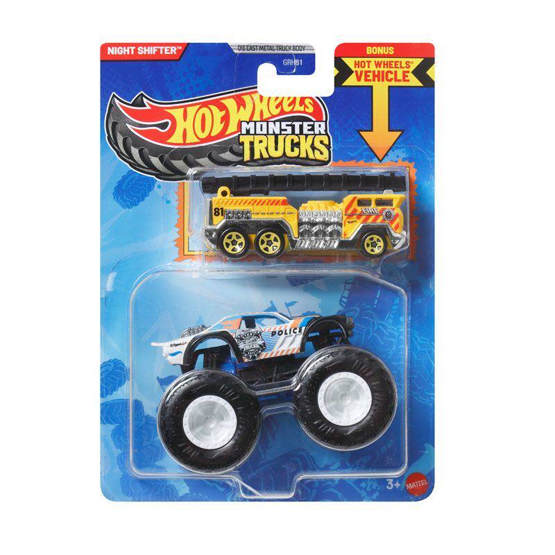 Hot Wheels Car Monster Trucks - รถฮอตวีลส์ 2026 รถบรรทุกมอนสเตอร์ ไนท์ ชิฟเตอร์ ของเล่นสะสมโมเดลโลหะหล่อขึ้นรูป