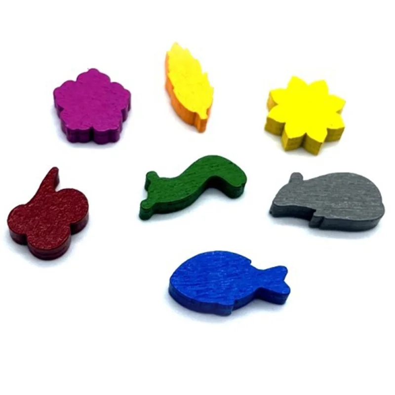 Board Game Catan - 10ชิ้น/เซ็ตเครื่องหมายสีไม้ขนาดเล็กอุปกรณ์ประกอบฉากเกม DIY กระดานหมากรุกไม้อุปกรณ์เสริมเกม