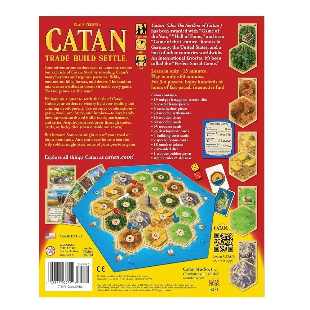 เกมกระดานคาตัน ของเล่นปริศนาเพ - Board Game Catan บทวิจารณ์และราคา