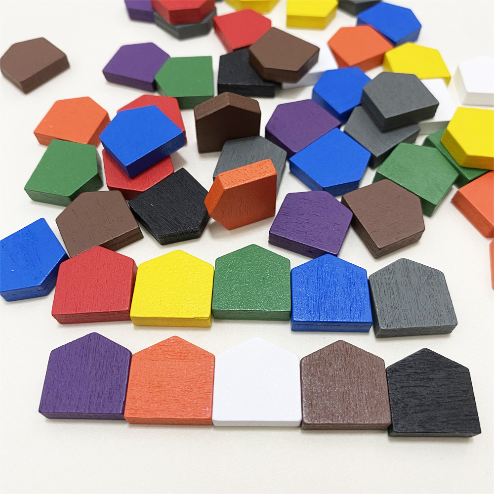 50 ชิ้น 16*16 มม.ไม้บ้าน Pawn  - Board Game Catan บทวิจารณ์และราคา